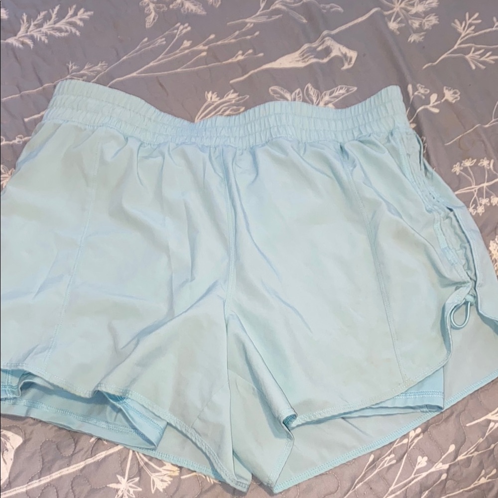 Women's Mint Green Athletic Shorts